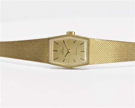 Omega Geneve Naisten Vintage Kultakello 14k .